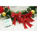 Set 3 fundite pentru brad, Rosii, 10 x 11 cm, din poliester, Vivimall - vivimall.ro