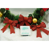 Set 3 fundite pentru brad, Rosii, cu sclipici, 10 x 11 cm, din poliester, Vivimall - vivimall.ro