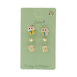 Set 3 Perechi Cercei Briosa, Stea, Fluture - vivimall.ro