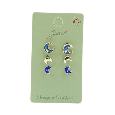 Set 3 Perechi Cercei Semiluna - vivimall.ro