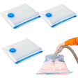 Set 3 Saci de Vidat Haine, Vivimall, Marimi Diferite, Vidare prin Vacuum, Reutilizabili, Impermeabili, Pompa Inclusa, Transparent - vivimall.ro