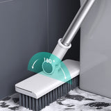 Matura Perie si Faras cu Coada Vivimall, Set 3in1, cu Dinti de Pieptene pentru Curatare Matura, rotativ, pliabil, detasabil, Otel inoxidabil si Polipropilena, Alb - vivimall.ro