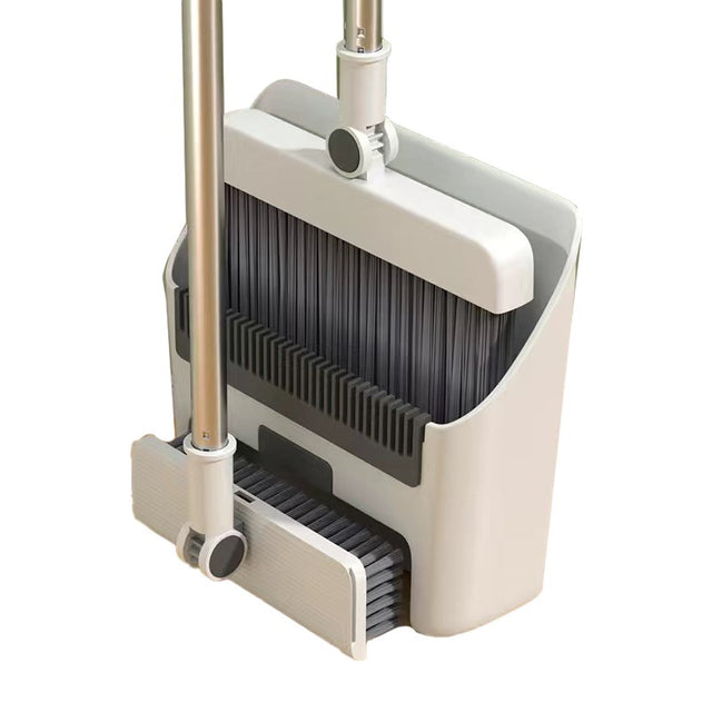 Matura Perie si Faras cu Coada Vivimall, Set 3in1, cu Dinti de Pieptene pentru Curatare Matura, rotativ, pliabil, detasabil, Otel inoxidabil si Polipropilena, Alb - vivimall.ro