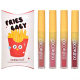 Set  Luciu de buze, Kevin & Coco, Fries Baby, 4 Lip Gloss-uri, Stralucire si Hidratare Intensa, Rezistent, Multicolor - vivimall.ro