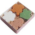 Set 4 Lumanari Parfumate, Vivimall, Tema Craciun, din Parafina, 10.2 x 9.1 x 2.7 cm, Multicolor - vivimall.ro