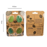 Set 4 Magneti de Frigider, Vivimall, Model Frunze, din ABS si Magnet, Verde - vivimall.ro