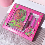 Set 4 Produse de Machiaj, KEVIN &amp; COCO, Green Cool Girl, 18 culori, 20.5 x 18.2 x 2.2 cm