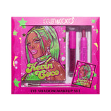 Set 4 Produse de Machiaj, KEVIN &amp; COCO, Green Cool Girl, 18 culori, 20.5 x 18.2 x 2.2 cm
