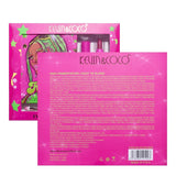 Set 4 Produse de Machiaj, KEVIN &amp; COCO, Green Cool Girl, 18 culori, 20.5 x 18.2 x 2.2 cm