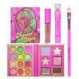 Set 4 Produse de Machiaj, KEVIN &amp; COCO, Green Cool Girl, 18 culori, 20.5 x 18.2 x 2.2 cm - vivimall.ro