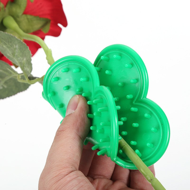 Set 4 Unelte de Gradinarit, Vivimall, pentru Indepartare Spini Trandafiri si Taiere, din PVC/Otel Carbon, Rosu/Verde - vivimall.ro