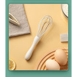 Set 4 Ustensile De Bucatarie, Din Silicon+Inox, Termorezistente, Antiaderente, 20 X 15 X 4 Cm, Alb Ivory - vivimall.ro