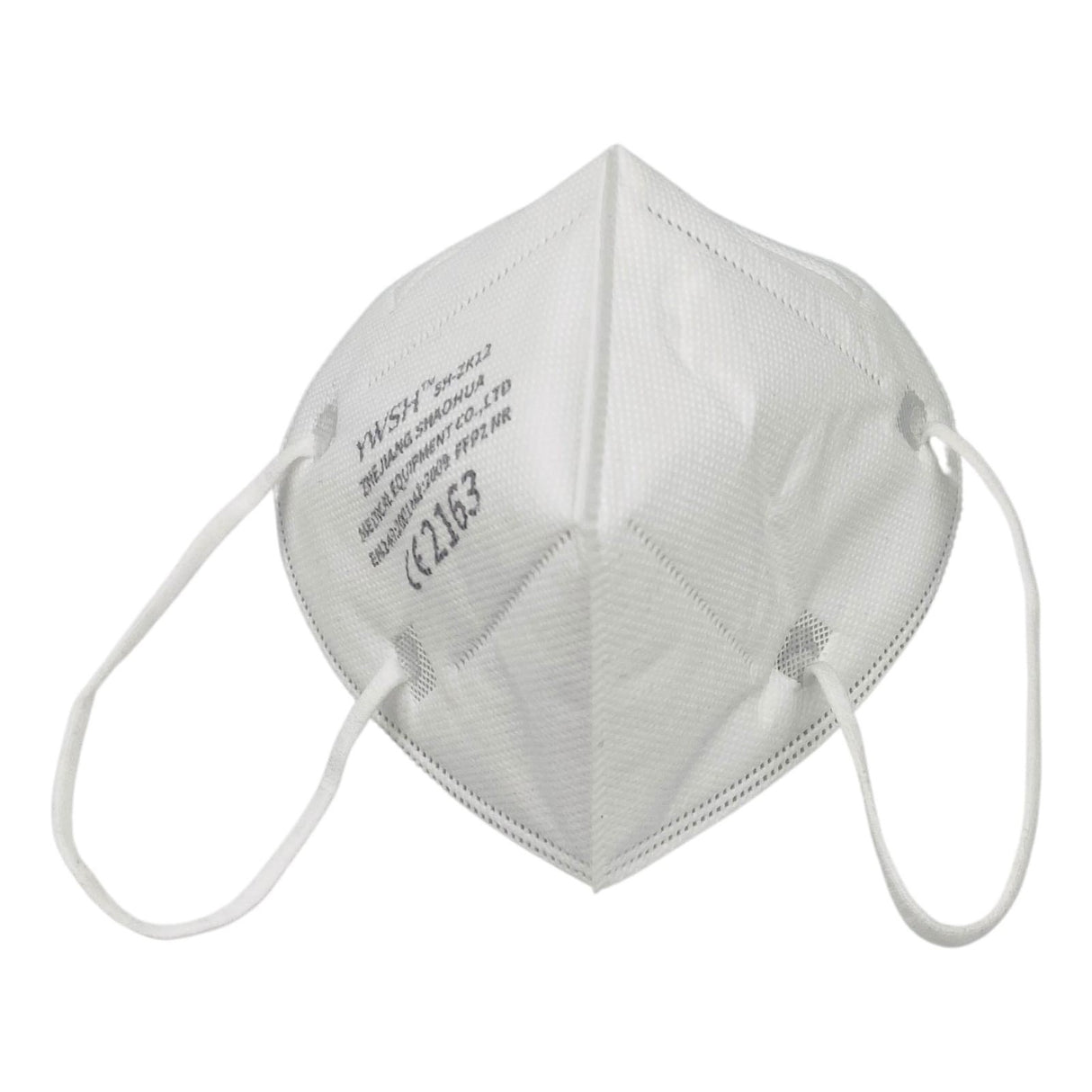 Set 40 bucati Masca de protectie faciala, Flippy®️, de unica folosinta, FFP2 CE 2163, 5 straturi, nesterila, ambalaj individual, Alb - vivimall.ro