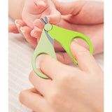 Set 4in1 de Ingrijire Unghii pentru Bebelusi, Vivimall, Cutie de Depozitare Tip Borcan, 0-6 Ani, 10 x 7 x 6 cm, Verde - vivimall.ro