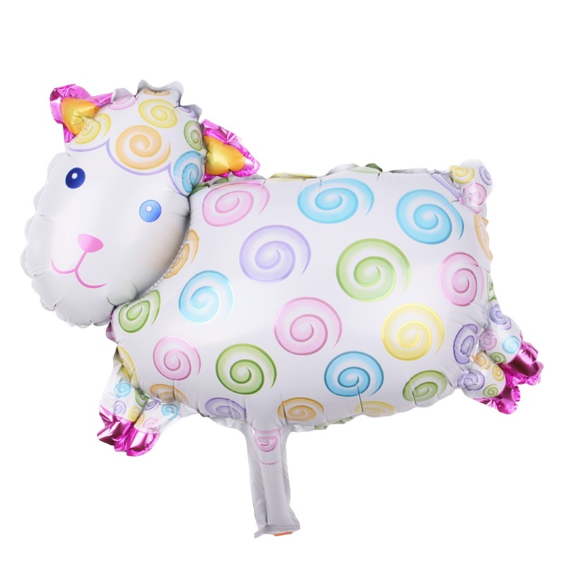Set 5 Baloane Folie Metalizata, Vivimall, Figurine Animale Domestice, 30 cm, Ambalaj Individual, Pai inclus, Umflare cu Aer sau Heliu, Multicolor - vivimall.ro