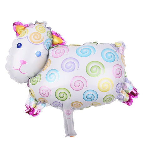 Set 5 Baloane Folie Metalizata, Vivimall, Figurine Animale Domestice, 30 cm, Ambalaj Individual, Pai inclus, Umflare cu Aer sau Heliu, Multicolor - vivimall.ro