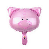 Set 5 Baloane Folie Metalizata, Vivimall, Figurine Animale Domestice, 30 cm, Ambalaj Individual, Pai inclus, Umflare cu Aer sau Heliu, Multicolor - vivimall.ro