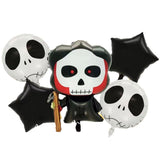 5 darabos halloweeni koponya lufi készlet | FestiFolie