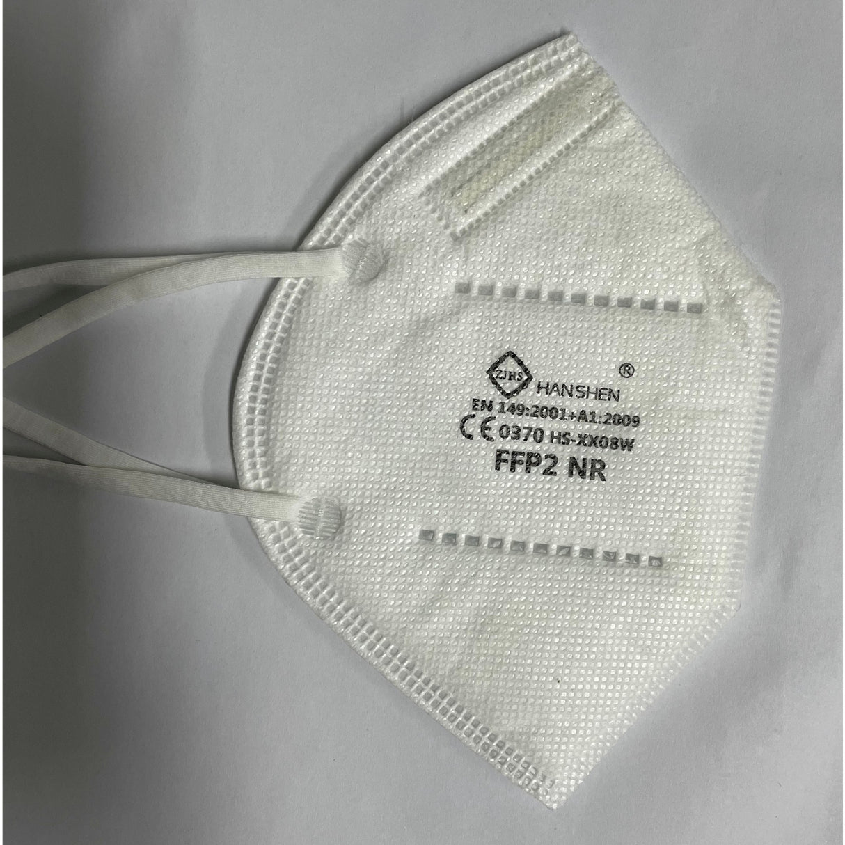 Set 5 bucati Masca de protectie faciala, Flippy®️, de unica folosinta, FFP2 CE 2163, 5 straturi, nesterila, ambalaj individual, Alb - vivimall.ro