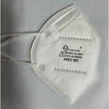 Set 5 bucati Masca de protectie faciala, Flippy®️, de unica folosinta, FFP2 CE 2163, 5 straturi, nesterila, ambalaj individual, Alb - vivimall.ro