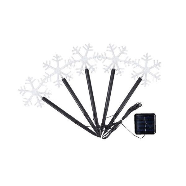 Set 5 Lampi Solare Led De Exterior, Pentru Gradina, 35.5 Cm
