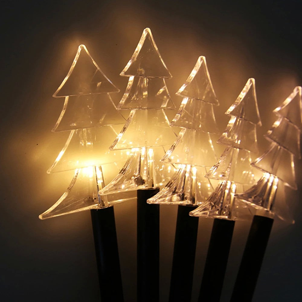 5 db-os napelemes LED kültéri kerti falámpák szettje, 37 cm