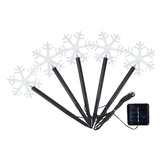 Set 5 Lampi solare LED de exterior Tip Fulg pentru gradina Vivimall, 35.5 cm, Alb Cald - vivimall.ro