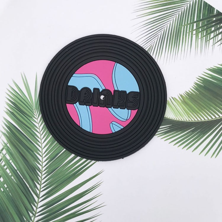 Set 5 Suporturi pentru Pahare, Filppy, din PVC, Diametru 9 cm, Rezistent la Caldura, Multicolor - vivimall.ro