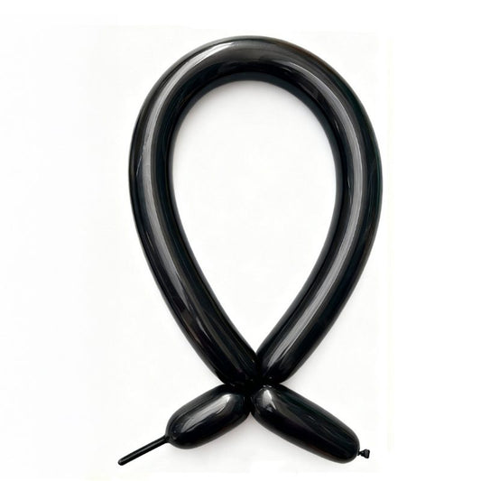Baloane de Modelaj, Flippy, Set 50 bucati, Model Standard, din Latex, 30 x 1.5 cm, 1.8 g per unitate, pana la 150 cm, Negru - vivimall.ro