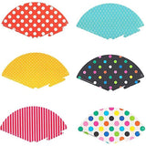 Set 6 Coifuri, Vivimall, Petrecere Copii, din Carton, 24 x 13.5 cm, Model cu Buline si Dungi, Multicolor - vivimall.ro