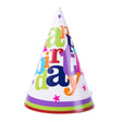 Set 6 Coifuri Happy Birthday, Vivimall, pentru Petrecere, Tematica Aniversare, 19x15 cm, Multicolor - vivimall.ro