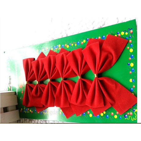 Set 6 fundite pentru brad, Rosii, clasice , 7 x 8 cm, din poliester, Vivimall - vivimall.ro