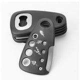 Set 6 In 1 Mini Ustensile Bucatarie Taietor Pizza, Cutit, Curatator, Razatoare, Desfacator, Presa Usturoi, Manere Din Abs, Lame Ascutite Din Otel Inoxidabil, 7.1 X 12.9 X 4.8 Cm, Negru - vivimall.ro
