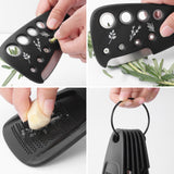Set 6 In 1 Mini Ustensile Bucatarie Taietor Pizza, Cutit, Curatator, Razatoare, Desfacator, Presa Usturoi, Manere Din Abs, Lame Ascutite Din Otel Inoxidabil, 7.1 X 12.9 X 4.8 Cm, Negru - vivimall.ro