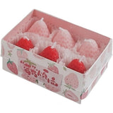 Set 6 Lumanari Parfumate, Vivimall, Model Capsunici, Ardere 30 min, 78g, 6.3 x 9.3 x 3.8 cm, Roz/Rosu - vivimall.ro