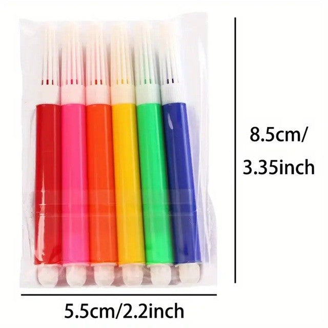Set 6 Markere Colorate, Vivimall, pentru Hartie Mini Imprimanta Foto Portabila, Multicolor - vivimall.ro