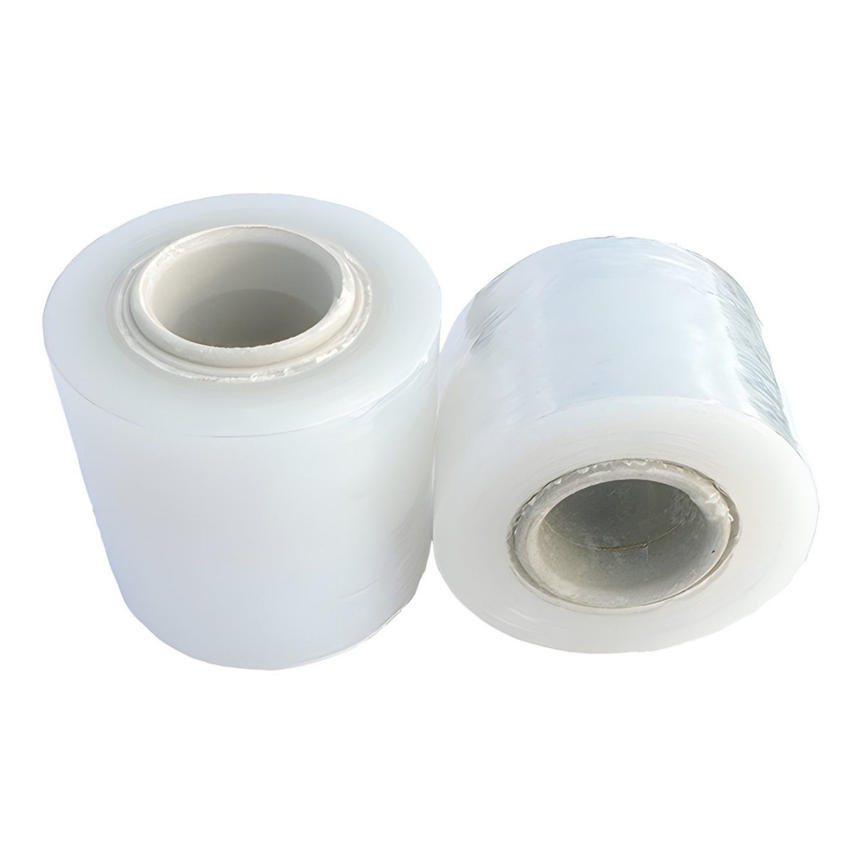 Set 6 Mini Role Folie Stretch Manuala pentru Ambalare, Impachetare si Fixare Produse, Utilizare Depozit si Transport, 12.5 cm, 0.38 kg pe Rola, Transparent
