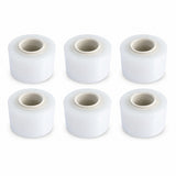 Set 6 Mini Role Folie Stretch Manuala pentru Ambalare, Impachetare si Fixare Produse, Utilizare Depozit si Transport, 12.5 cm, 0.38 kg pe Rola, Transparent
