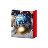 Set 6 Pungi Cadou, Vivimall, Imprimeu Tematica Brad de Craciun, Model Random, din Hartie, Impachetare Usoara a Cadourilor, 18.5x22.5x8.5 cm, Multicolor - vivimall.ro