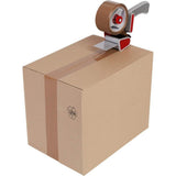 Set 6 Role Banda Adeziva Low Noise pentru Ambalare Colete si Pachete, Aderenta Ridicata, Derulare Silentioasa, 5 cm x 66 m, Maro