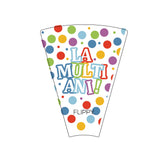 Set 6 Suflatori, Vivimall, Colectia  LA MULTI ANI, 20 cm, din Carton, Multicolor - vivimall.ro