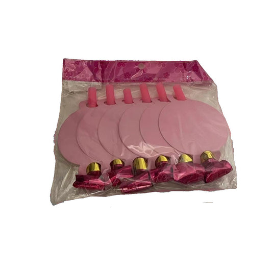 Set 6 Suflatori Happy Birthday, Vivimall, pentru Petrecere, Roz - vivimall.ro