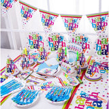 Set 6 Trompete Happy Birthday, Vivimall, pentru Petrecere, Tematica Aniversare, 18.3x5 cm, Multicolor - vivimall.ro
