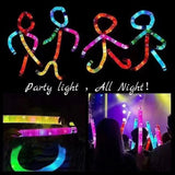 Set 6 Tuburi Antistres LED Multicolor | FidgetGlow - vivimall.ro