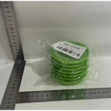 Set 7 Forme de Prajituri, Vivimall, Model Emoticoane Smiley Face, Diferite Expresii, 7.7 x 1.5 cm, din PP, Verde - vivimall.ro