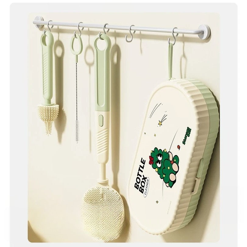 7 darabos hordozható cumisüveg mosó/szárító készlet | BabyCare