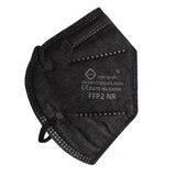 Set 700 bucati Masca de protectie faciala, Flippy, de unica folosinta pentru adulti, FFP2, KN95 CE 0370, 5 straturi, nesterila, ambalaj individual, Negru - vivimall.ro