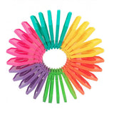 Puzzle pentru copii, Vivimall, fidget loop, functie stivuire, bucle, decompresie, curcubeu, 20 cm - vivimall.ro