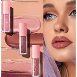 Set 8 Lip Gloss, nunate rose, nude, glosy, cutie dreptunghiulara, 8.3 x 17.5 x 2.7 cm, 181.5 g, multicolor - vivimall.ro