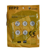 Set 80 bucati Masca de protectie faciala, Flippy, de unica folosinta pentru adulti, FFP2, KN95 CE 0370, 5 straturi, nesterila, ambalaj individual, Negru - vivimall.ro